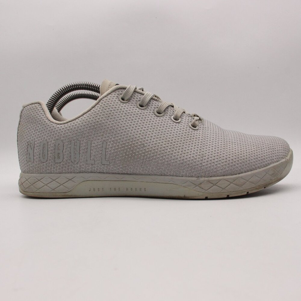 Nobull Women's 10.5 Men's 9 Trainers Super Fabric Shoes No Bull Gray White